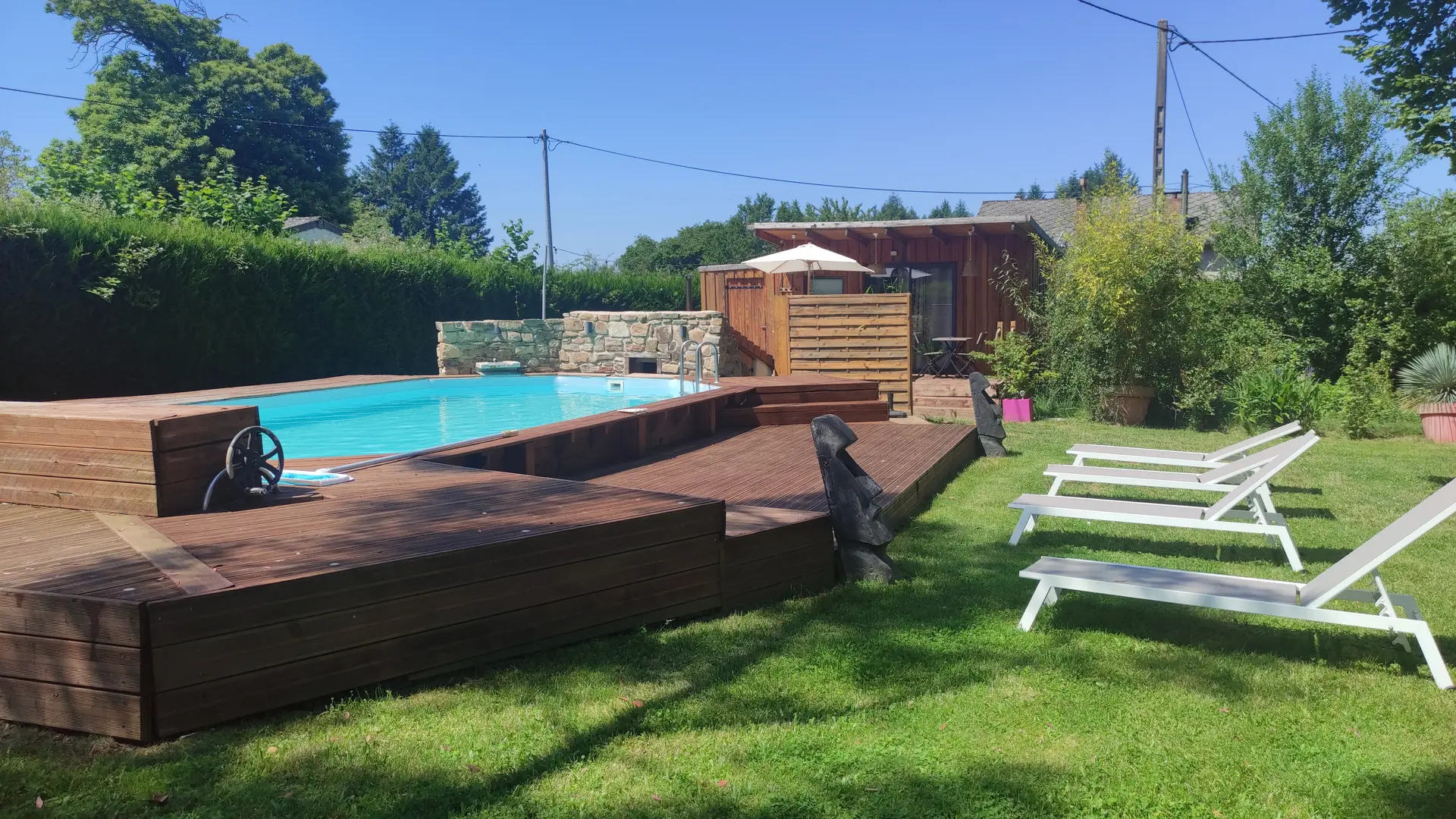 Cabane avec bain nordique