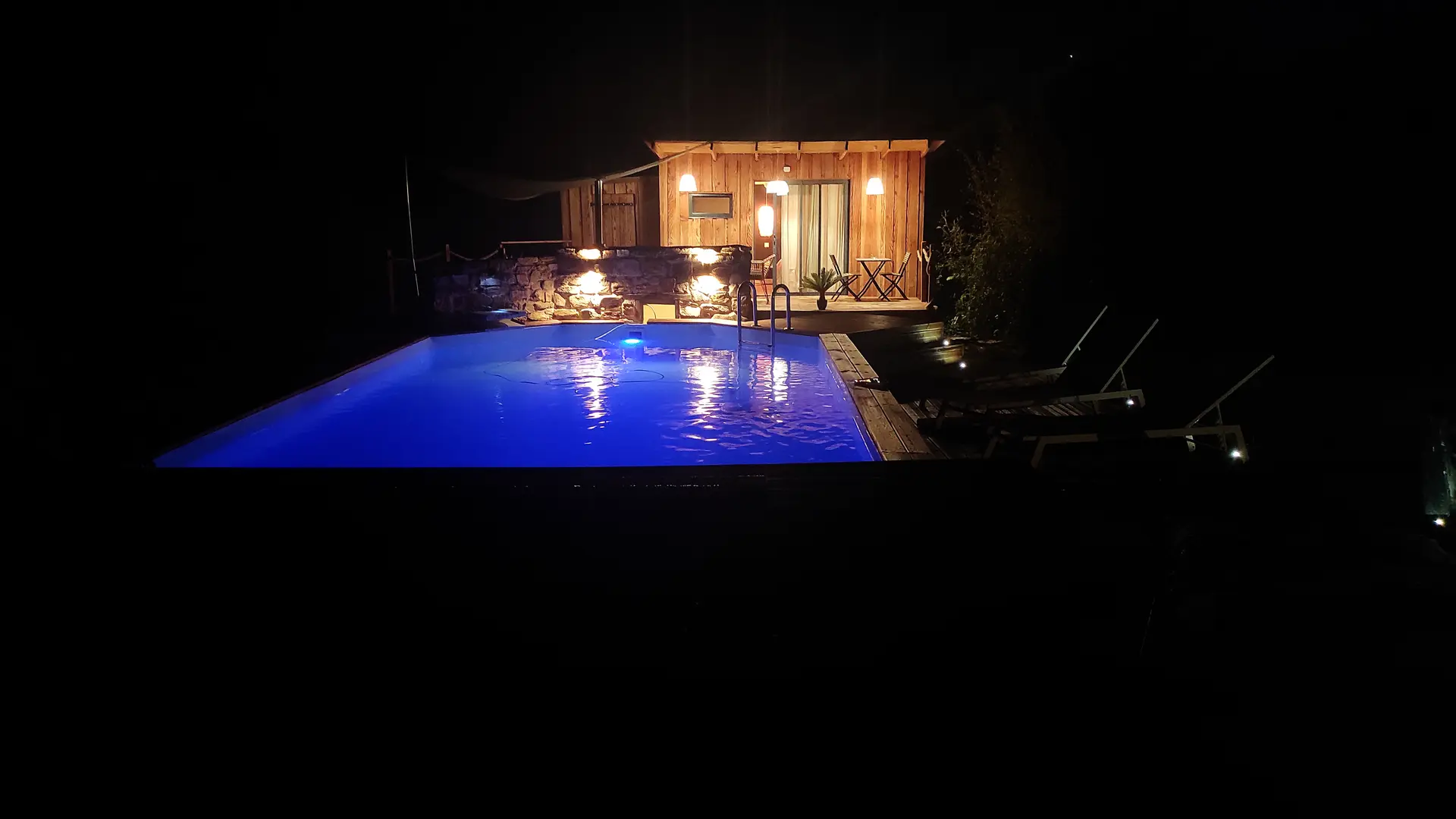 Cabane avec bain nordique