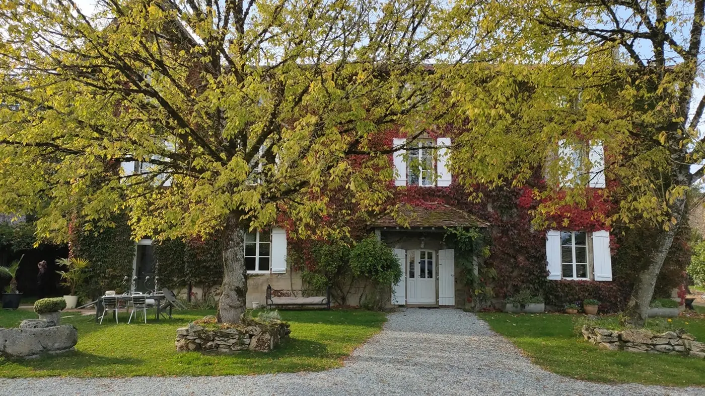 maison de face automne
