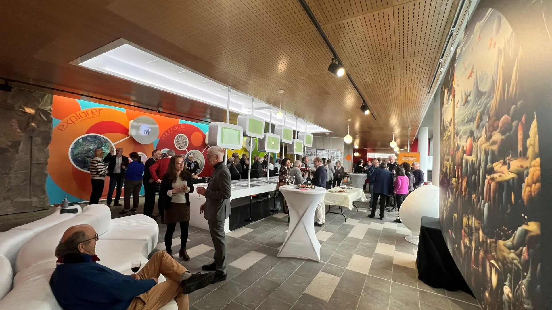 Grand hall du musée, espace parfait pour un cocktail dinatoire