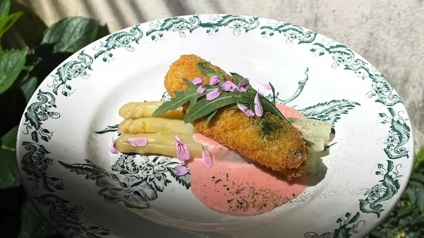 Restaurant les pipelettes - Pau - asperges et croquette