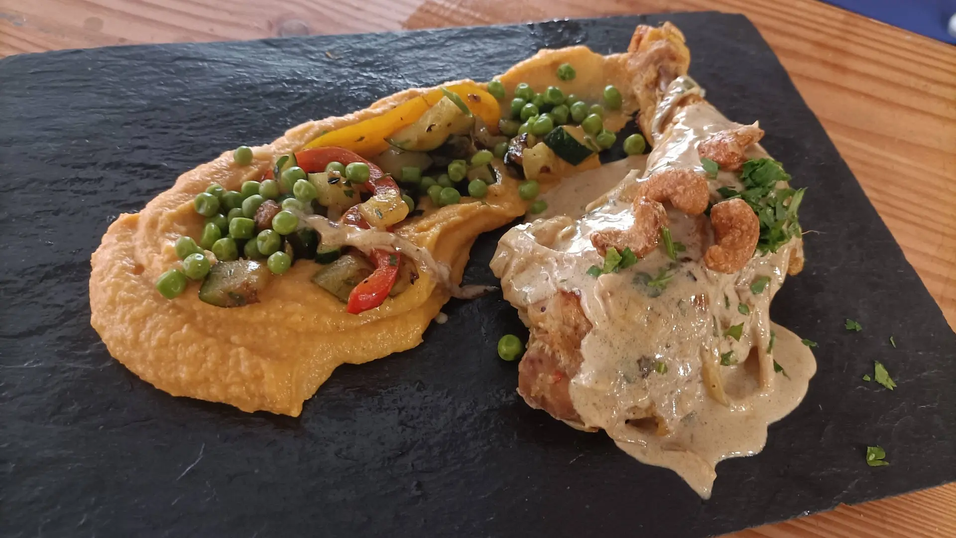 plat du jour au restau pates