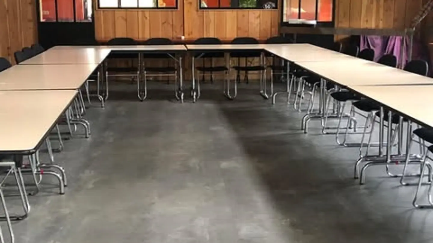 salle aménagée