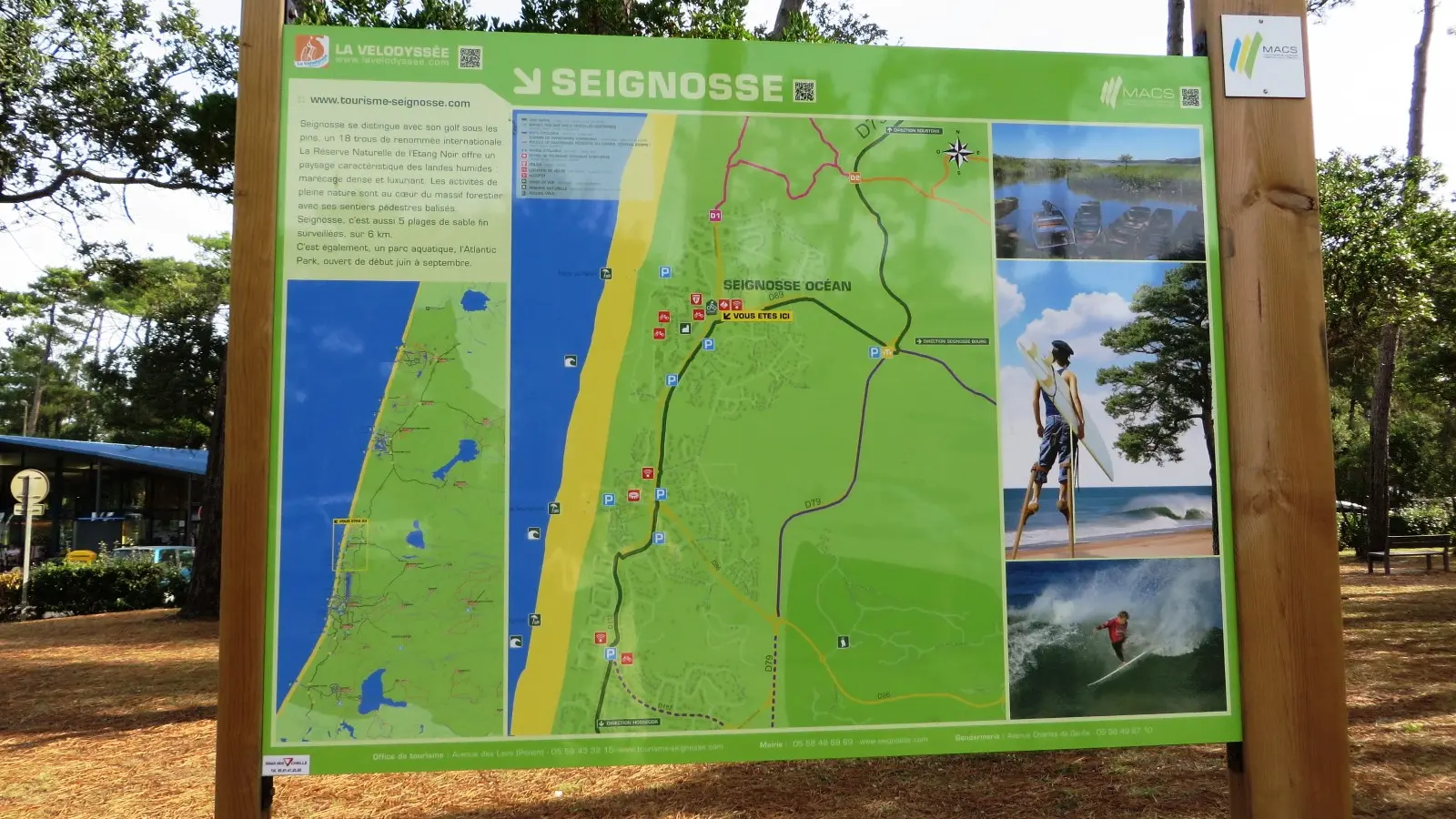 sur la velodyssée à Seignosse©seignossetourisme