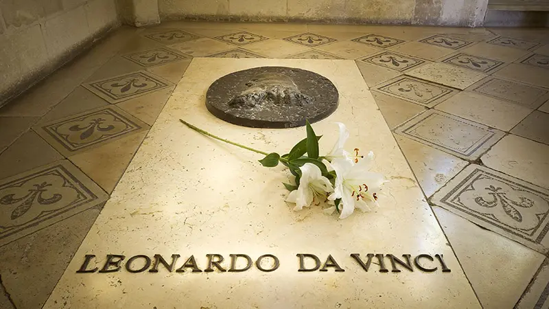 Tombe de Léonard de Vinci - Château royal d'Amboise, France.