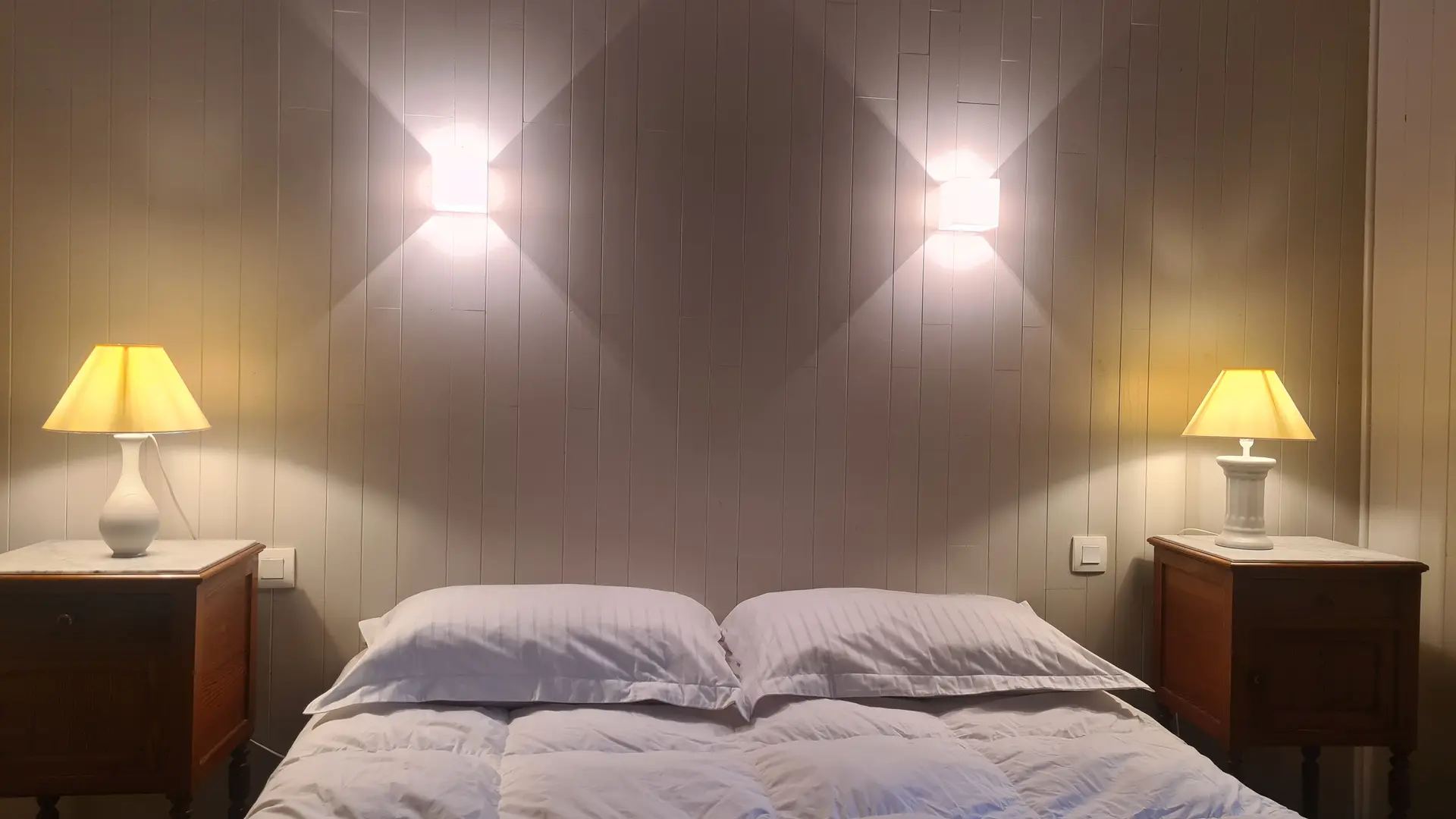 Chambre rdc du gite au Jardin de Grand-Père
