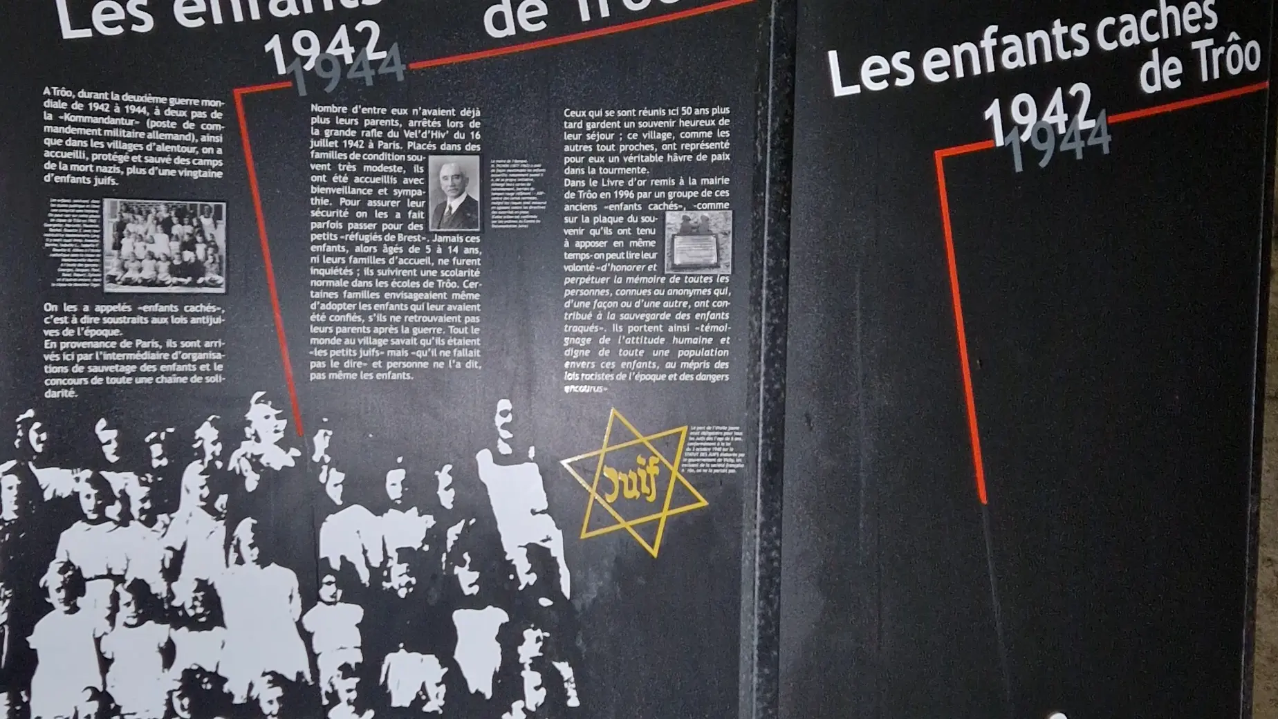 Exposition sur les enfants juifs cachés à Trôo