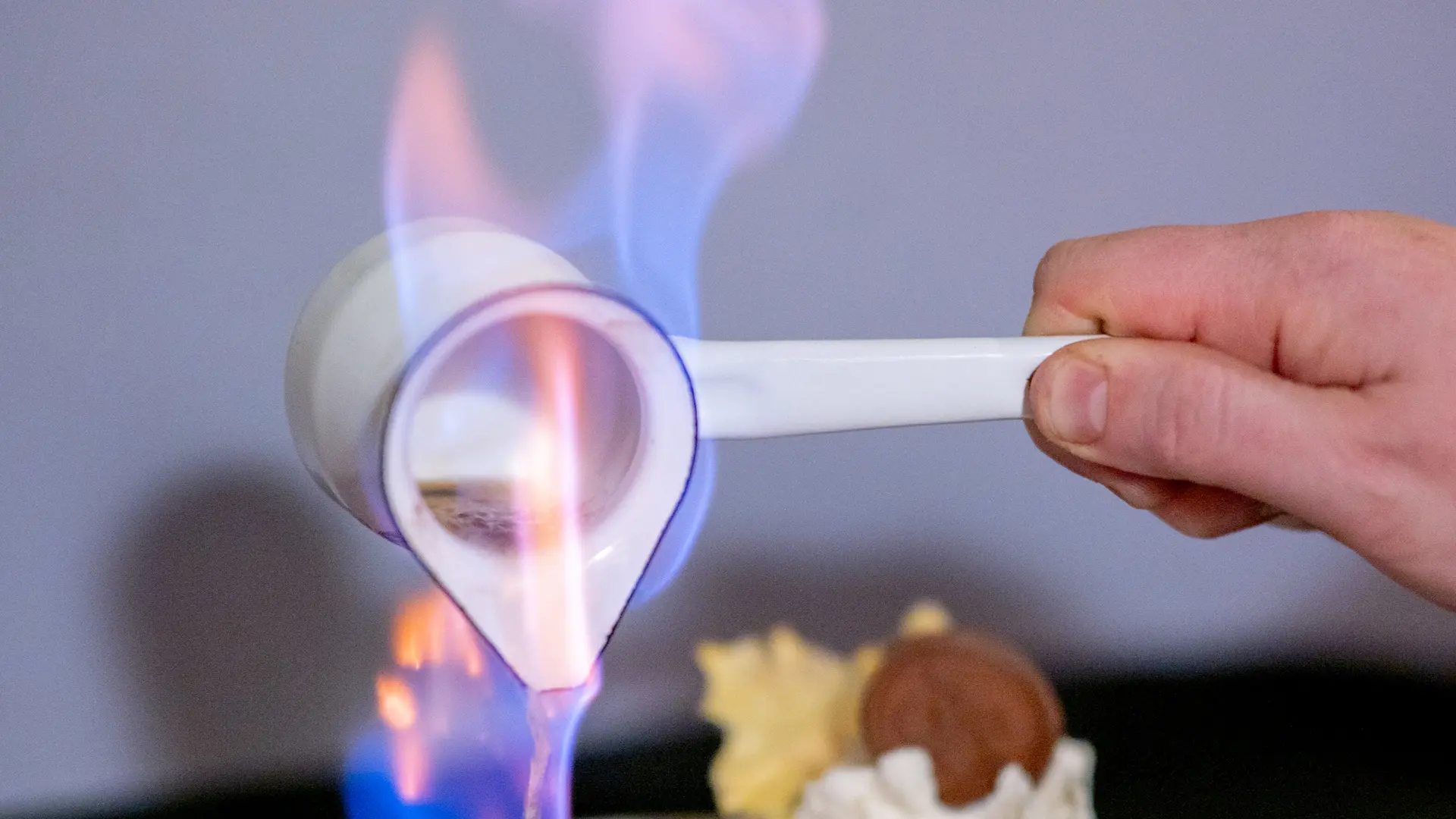 crumble anans flambé