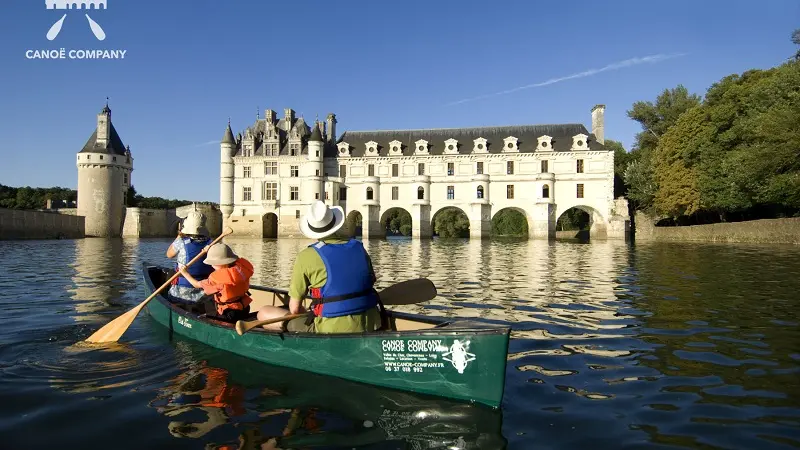 Canoë canadien dans la Vallée du Cher, Chenonceau