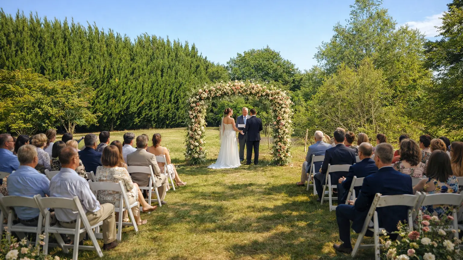 Cérémonie de mariage en plein air
