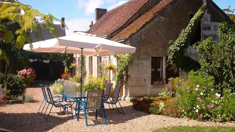 Chambres côté jardin à Villiers-sur-Loir