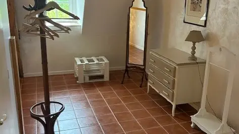 Chambre fleurs blanches