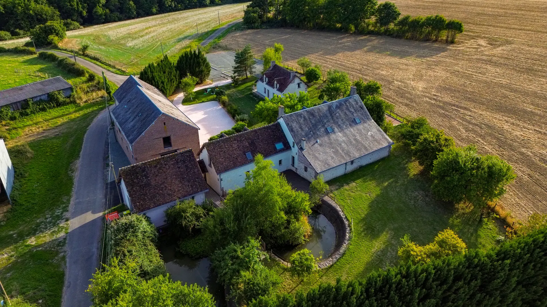 vue aerienne domaine