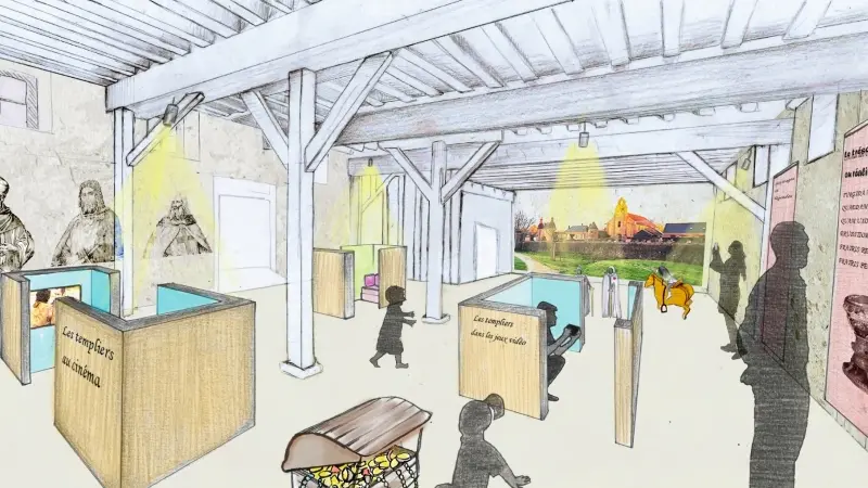 Le nouveau musée de la Commanderie d'Arville - esquisse