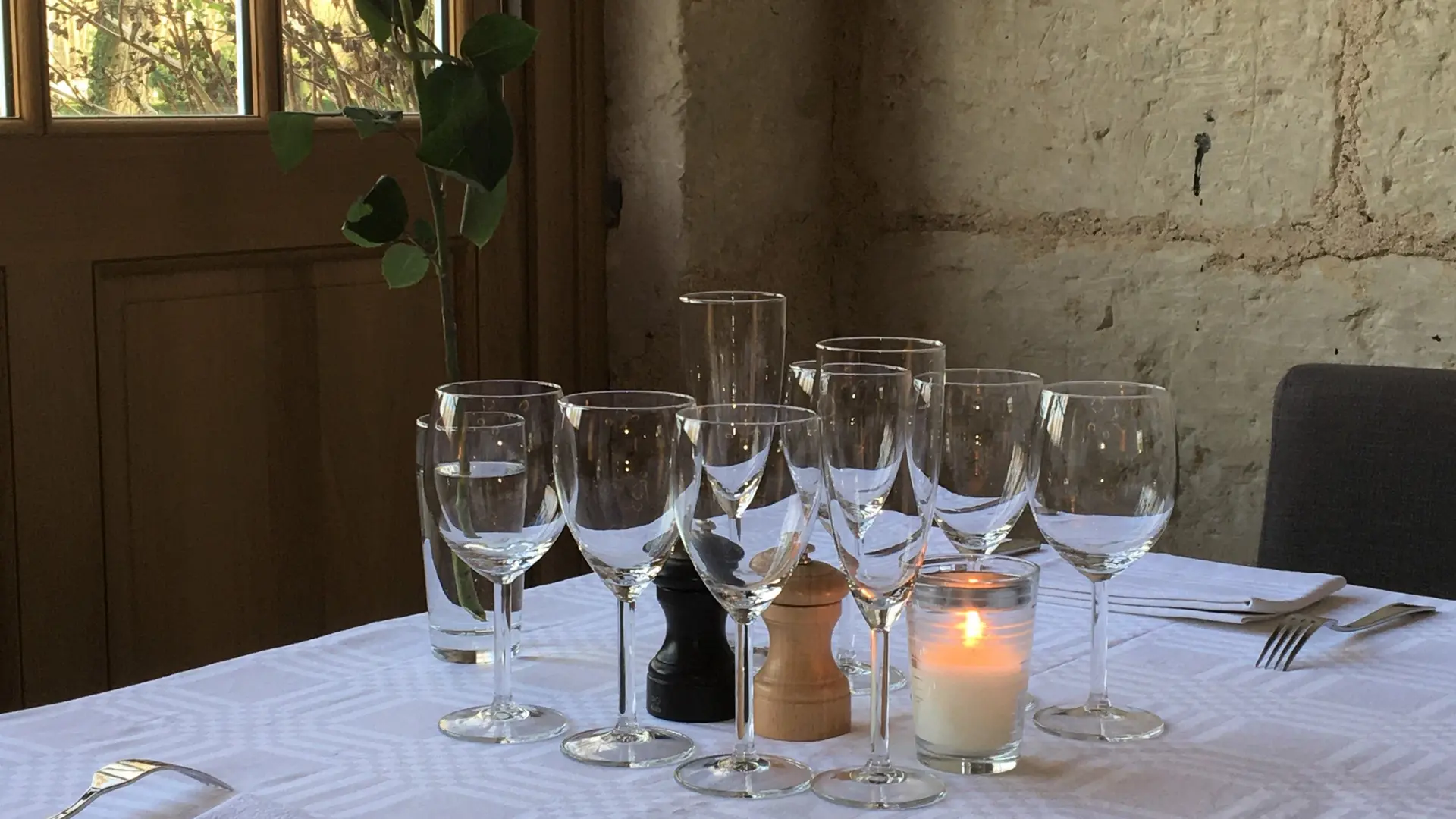 Table de Saint Valentin restaurant Le Plessis