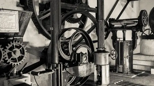 Mécanisme du Moulin de Marnay - Musée Maurice Dufresne