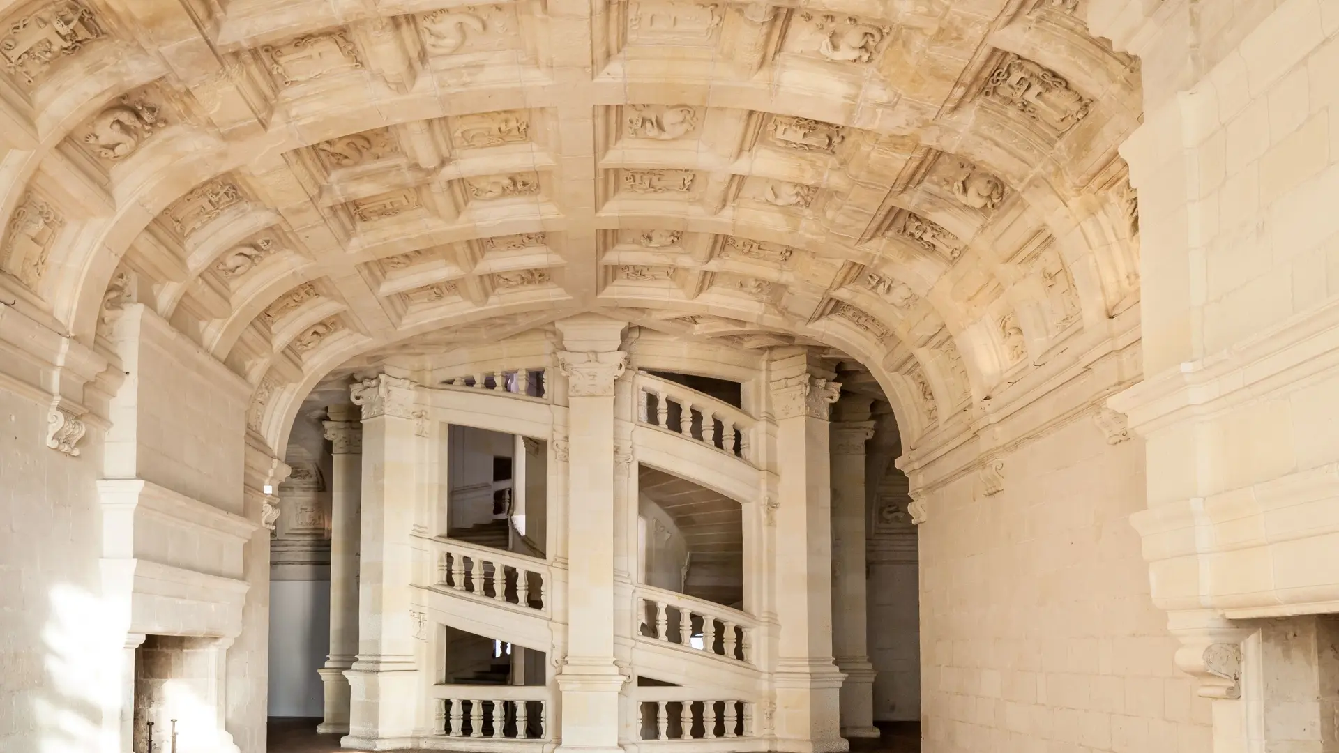 Escalier à double révolution Chambord