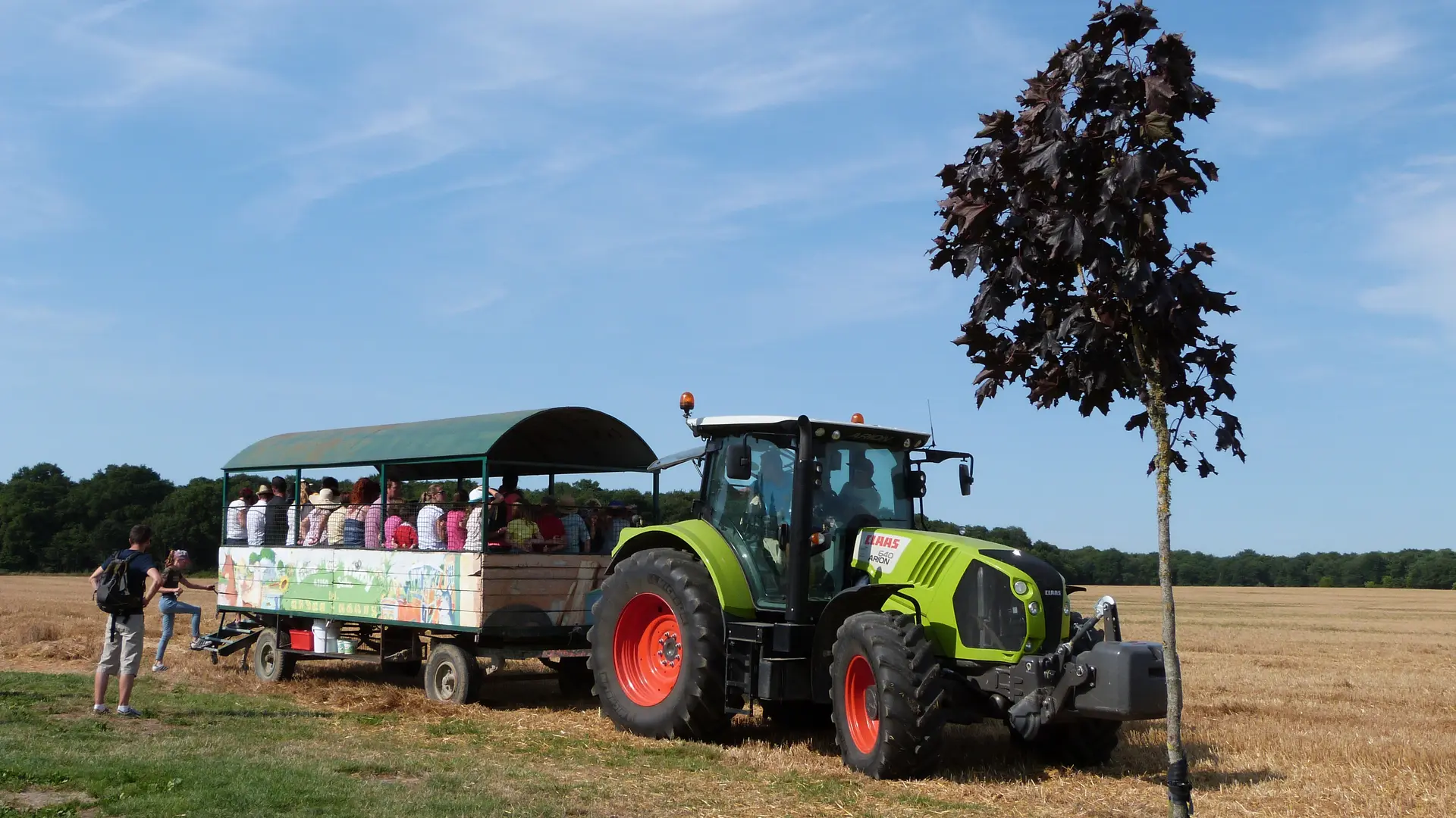 Tracteur remorque Ferme de Prunay