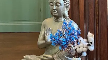 Bouddha entrée chambre zen