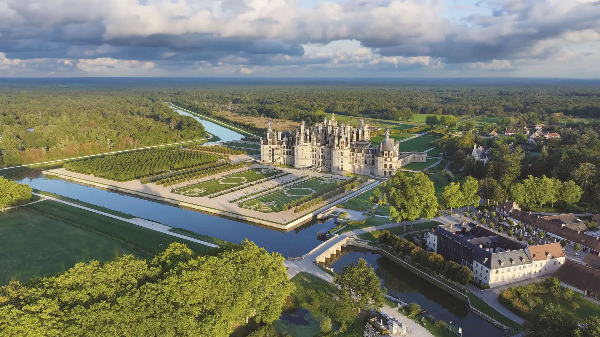 chambord vue aérienne
