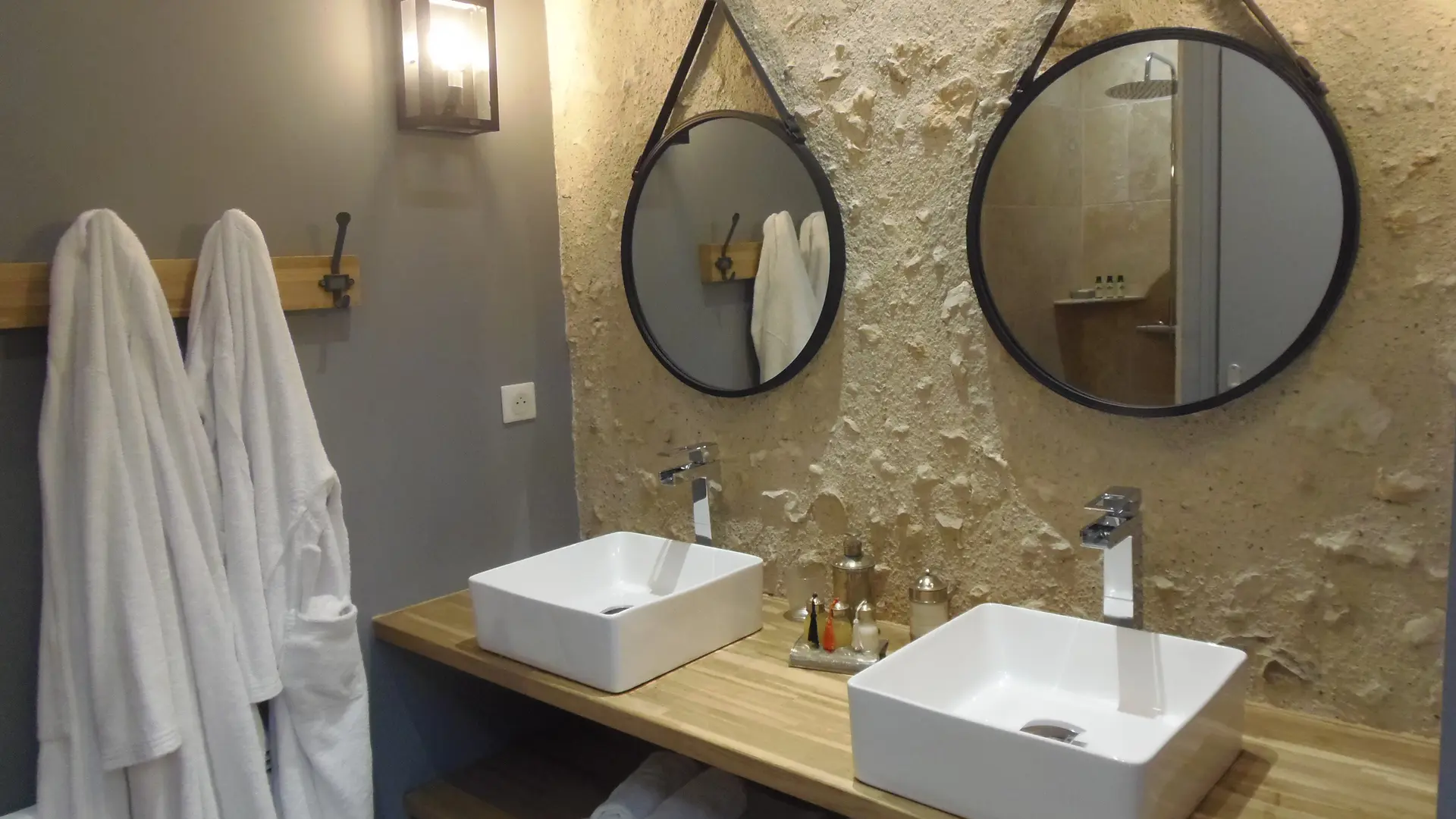 double vasque salle de bain Côté Troglo