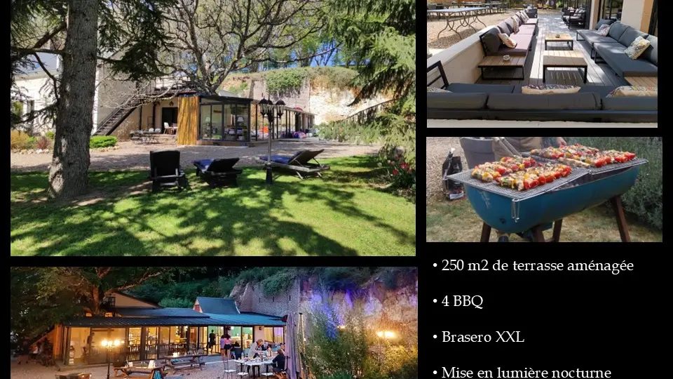 terrasse aménagée - BBQ