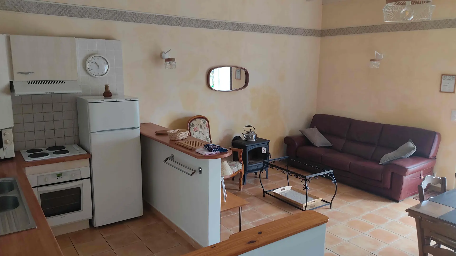 Gîte Mastroquet - pièce à vivre RDC