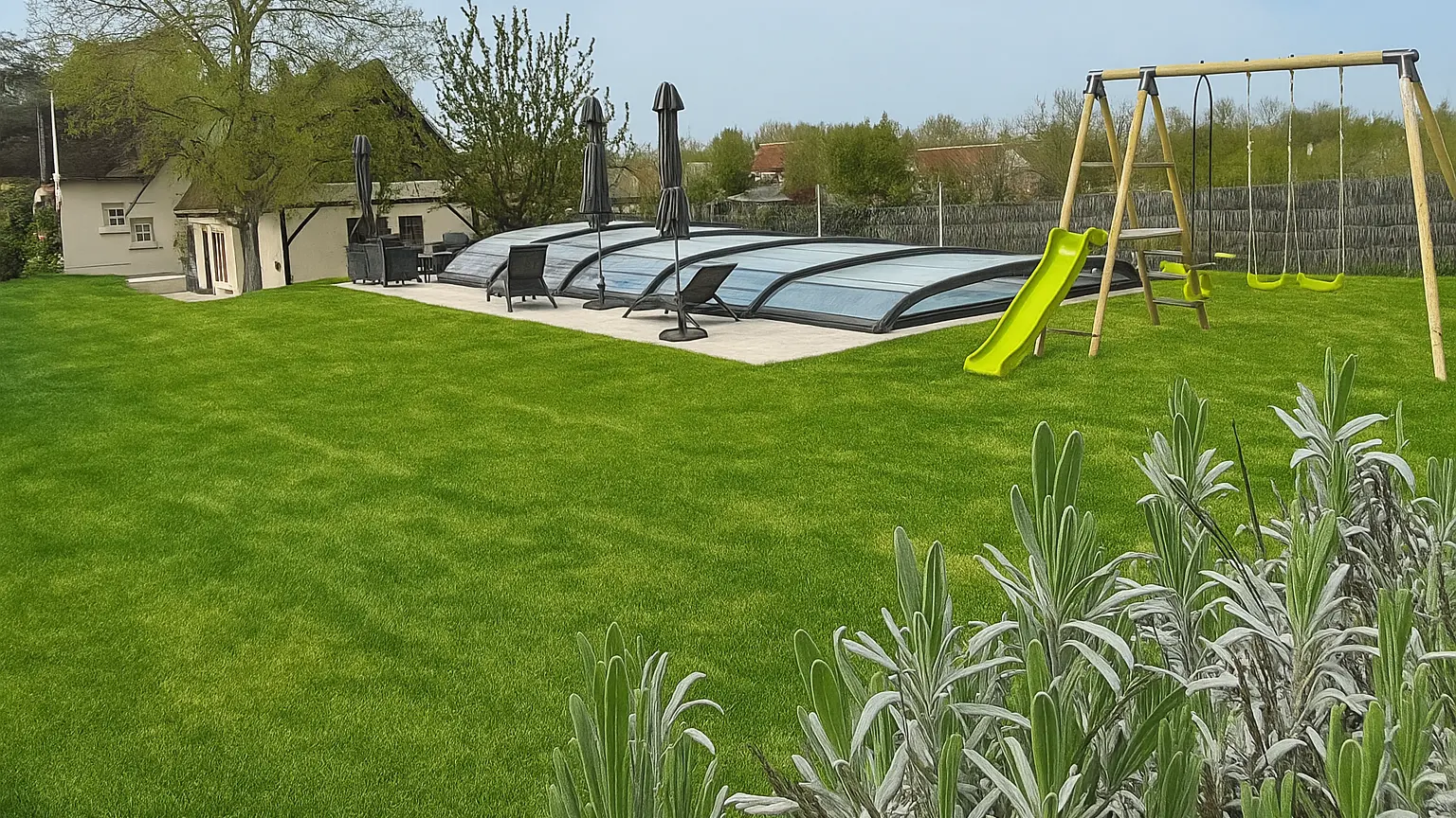 jardin jeux pour enfants