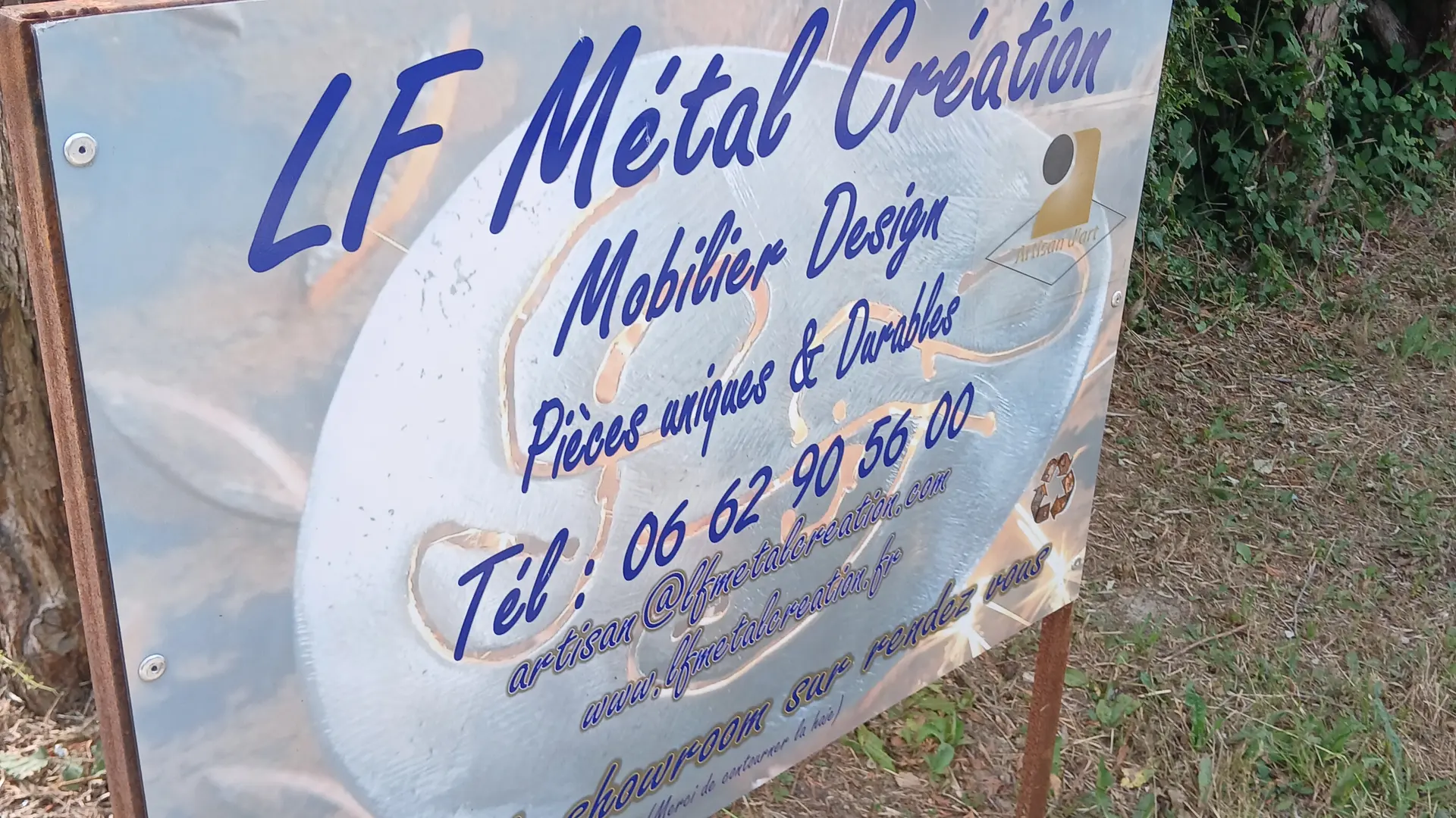 Panneau de l'entreprise