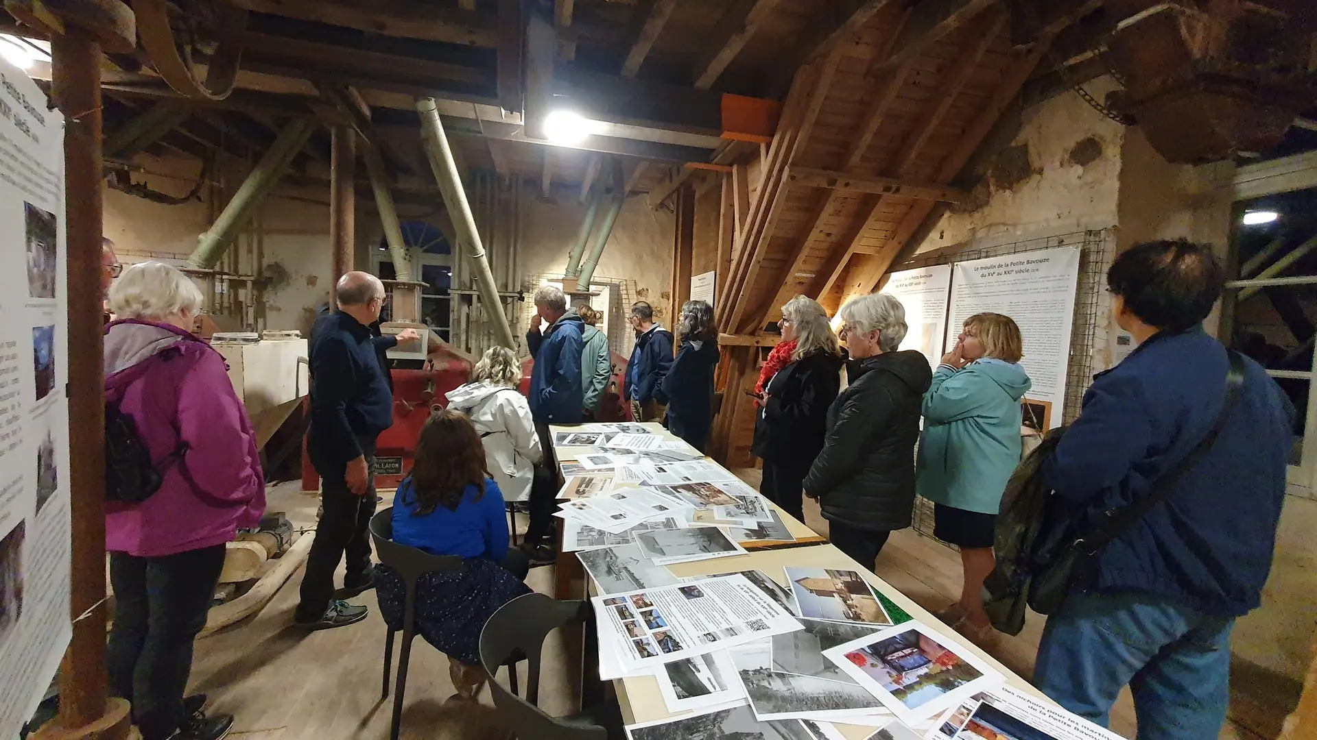 Visite de groupe au Moulin de la Petite Bavouze
