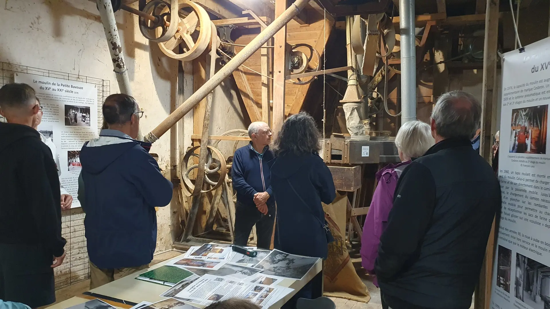 Visite de groupe au Moulin de la Petite Bavouze