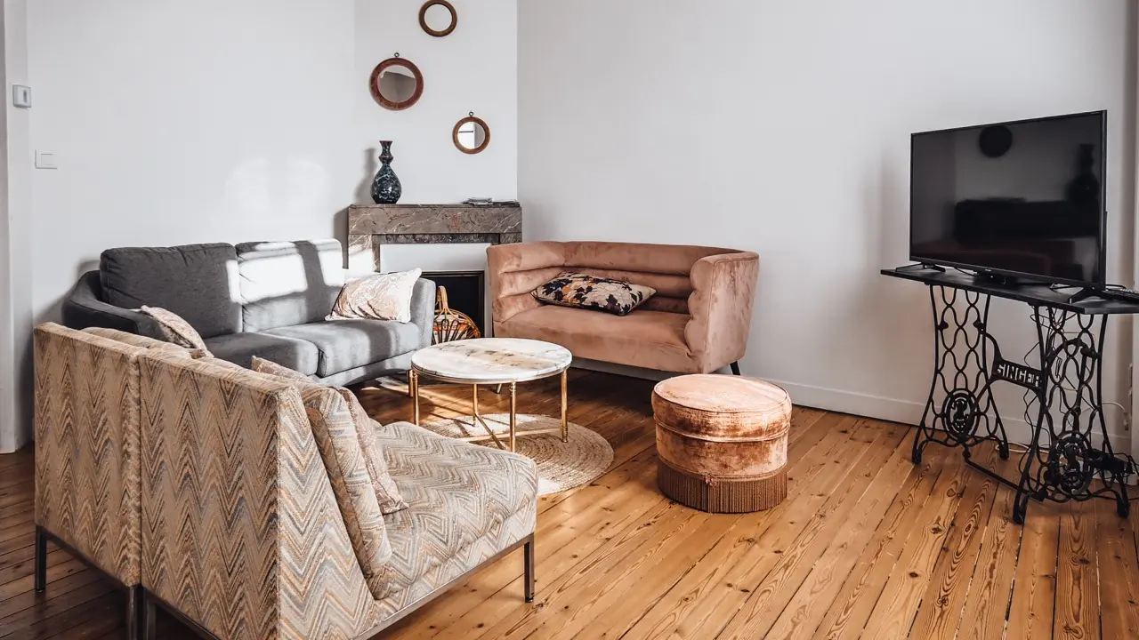 Maison au centre avec garage, jardin, buanderie