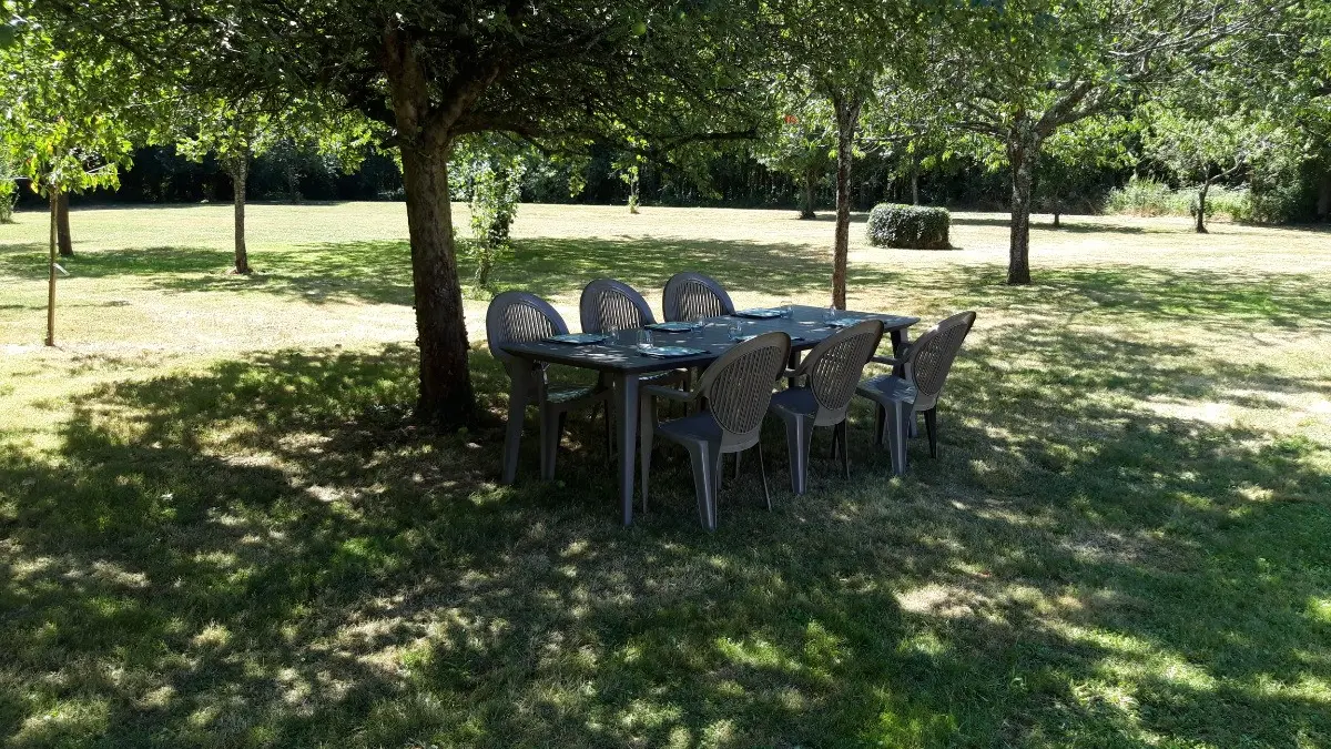 241531 - , et lorsqu'il fait chaud, manger sous les pommiers