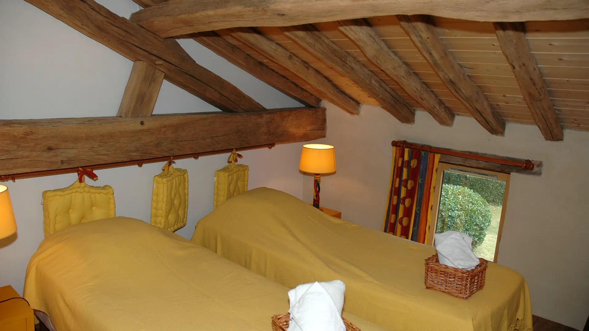 Chambre Tournesol lit double ou simples