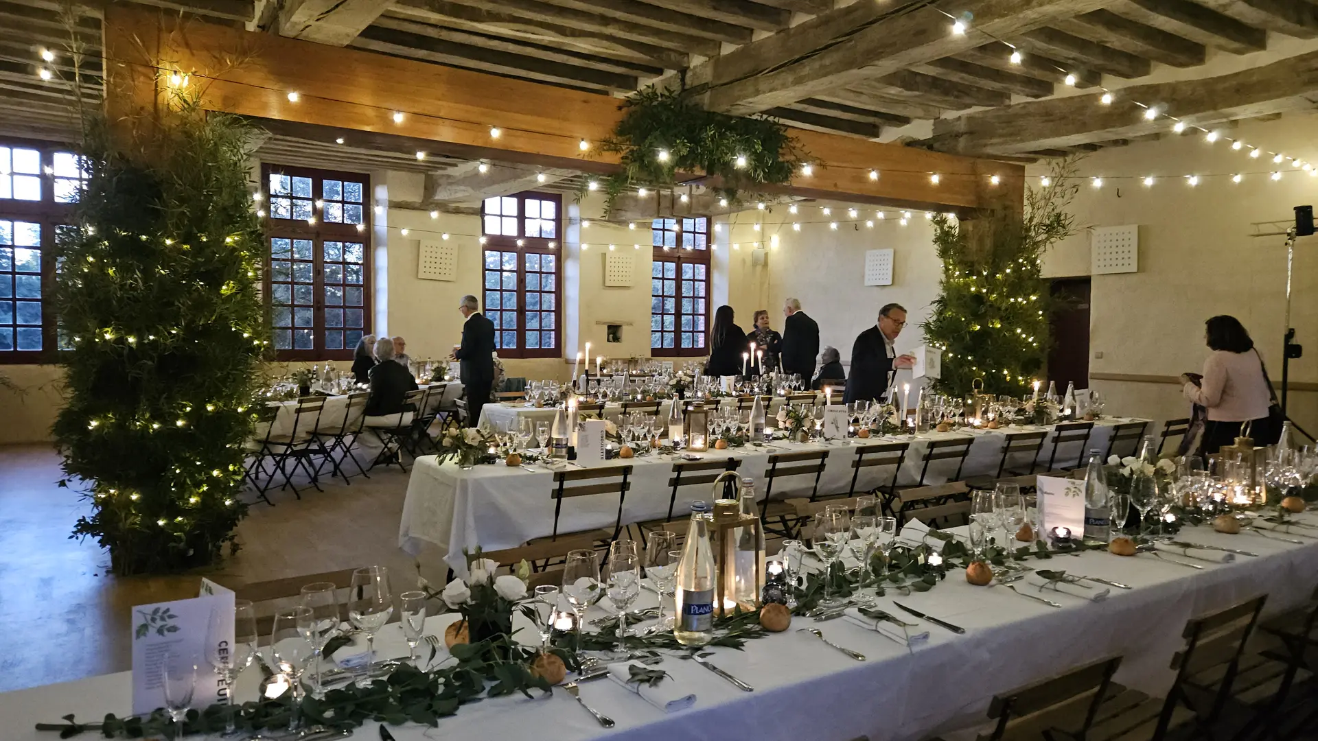 dîner de Noel dans les grandes écuries