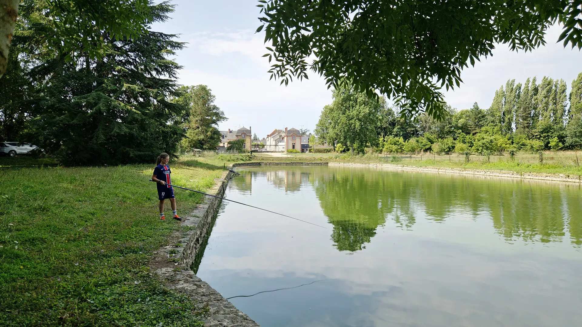 pêche dans le grand bassin de Bel-Air