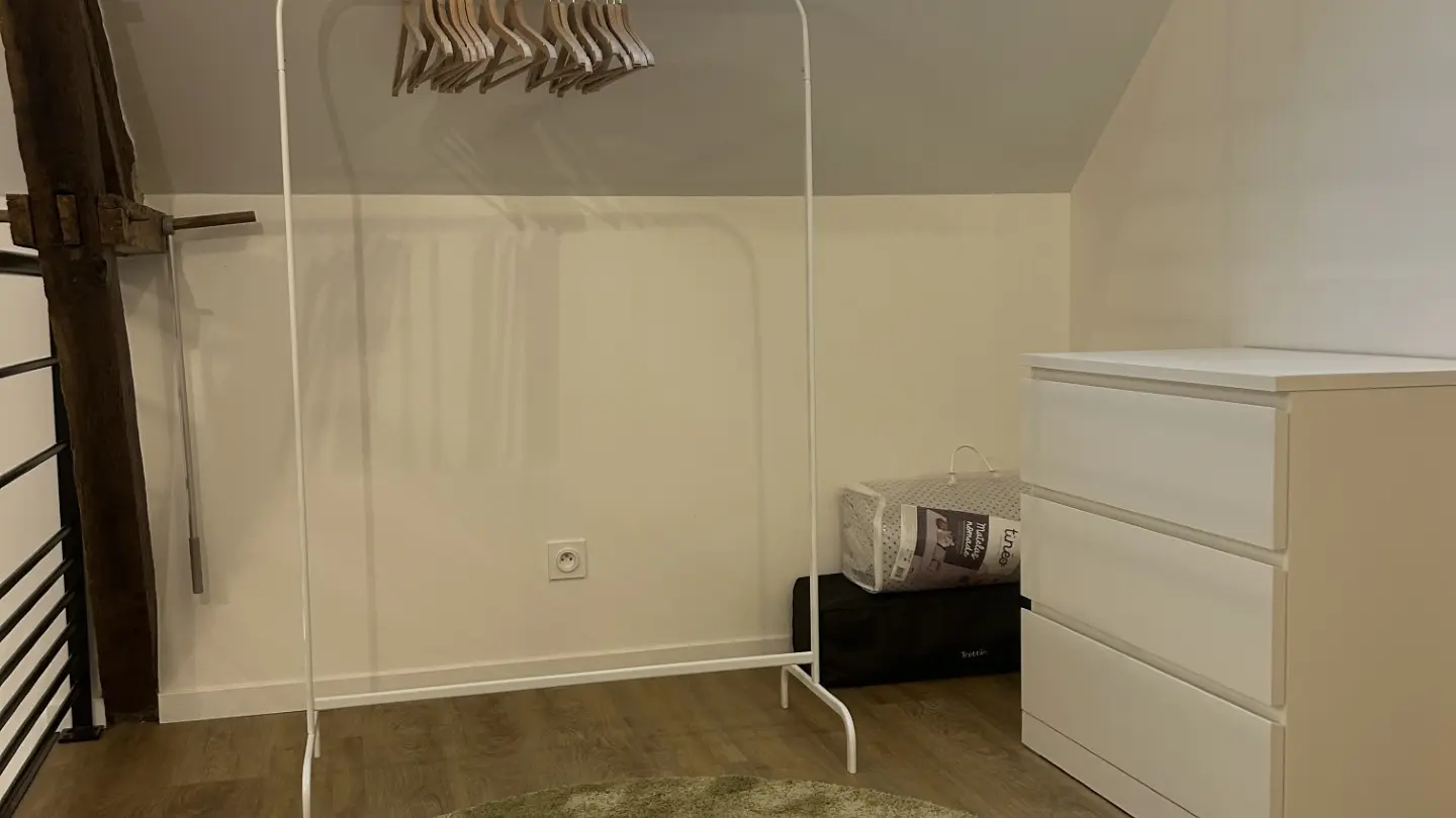 Pallier espace dressing