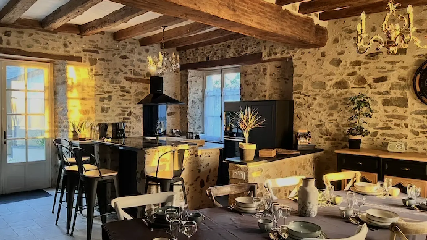 espace cuisine salle à manger la pierre du bonheur