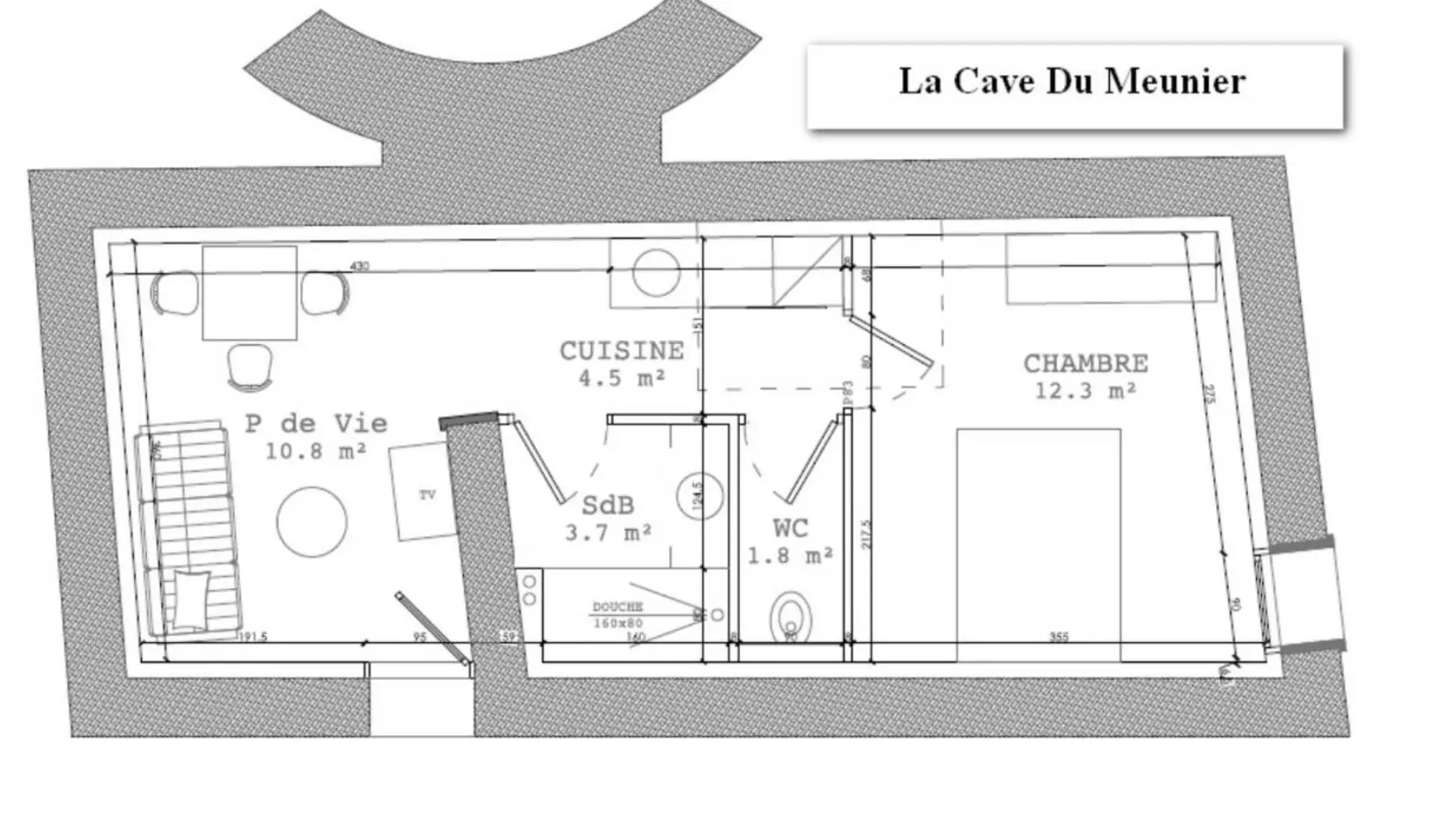 Cave du Meunier - plan