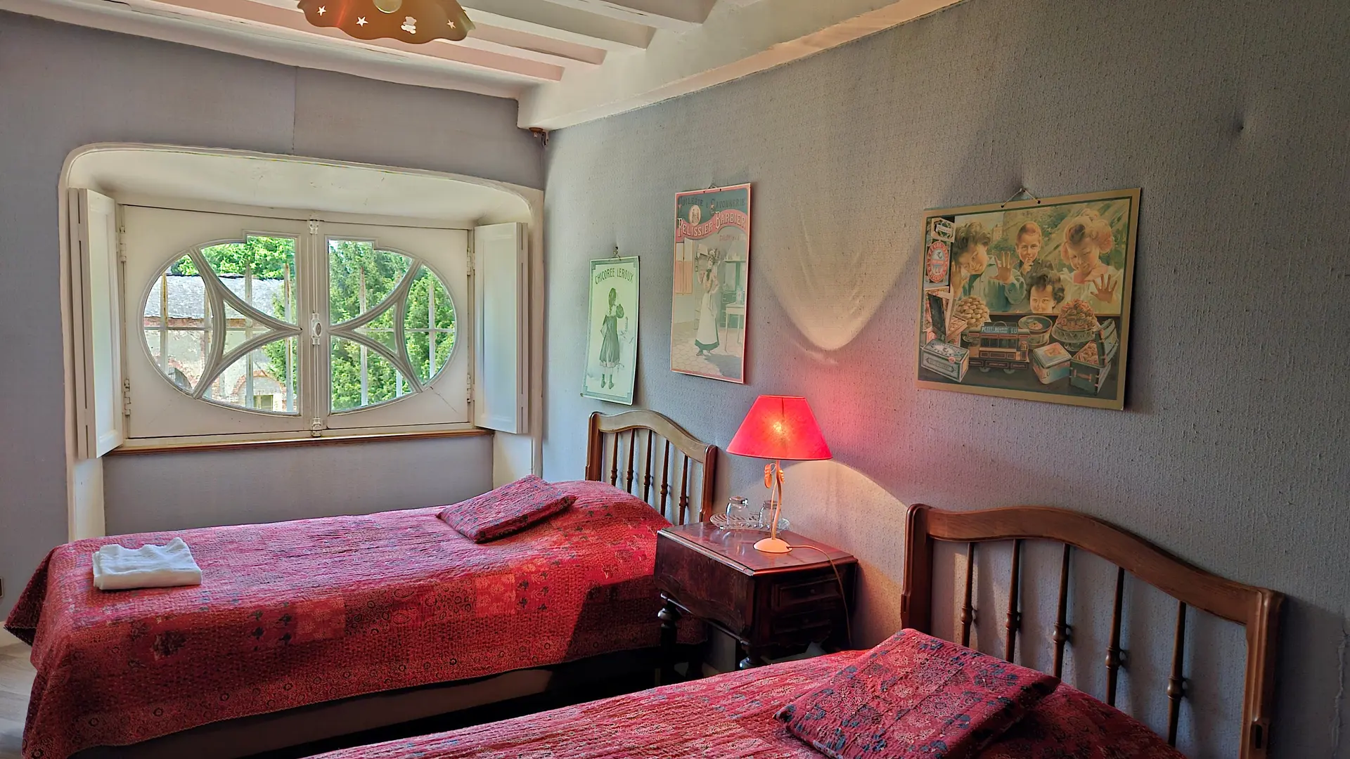 Chambre des lits jumeaux