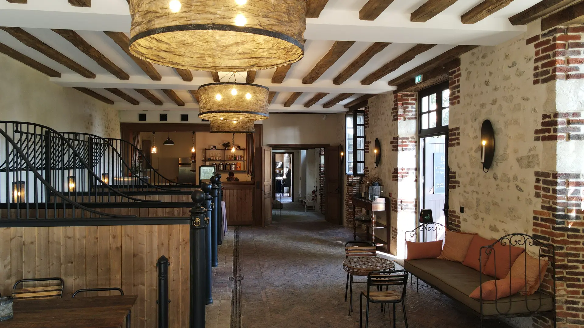 Intérieur du salon de thé