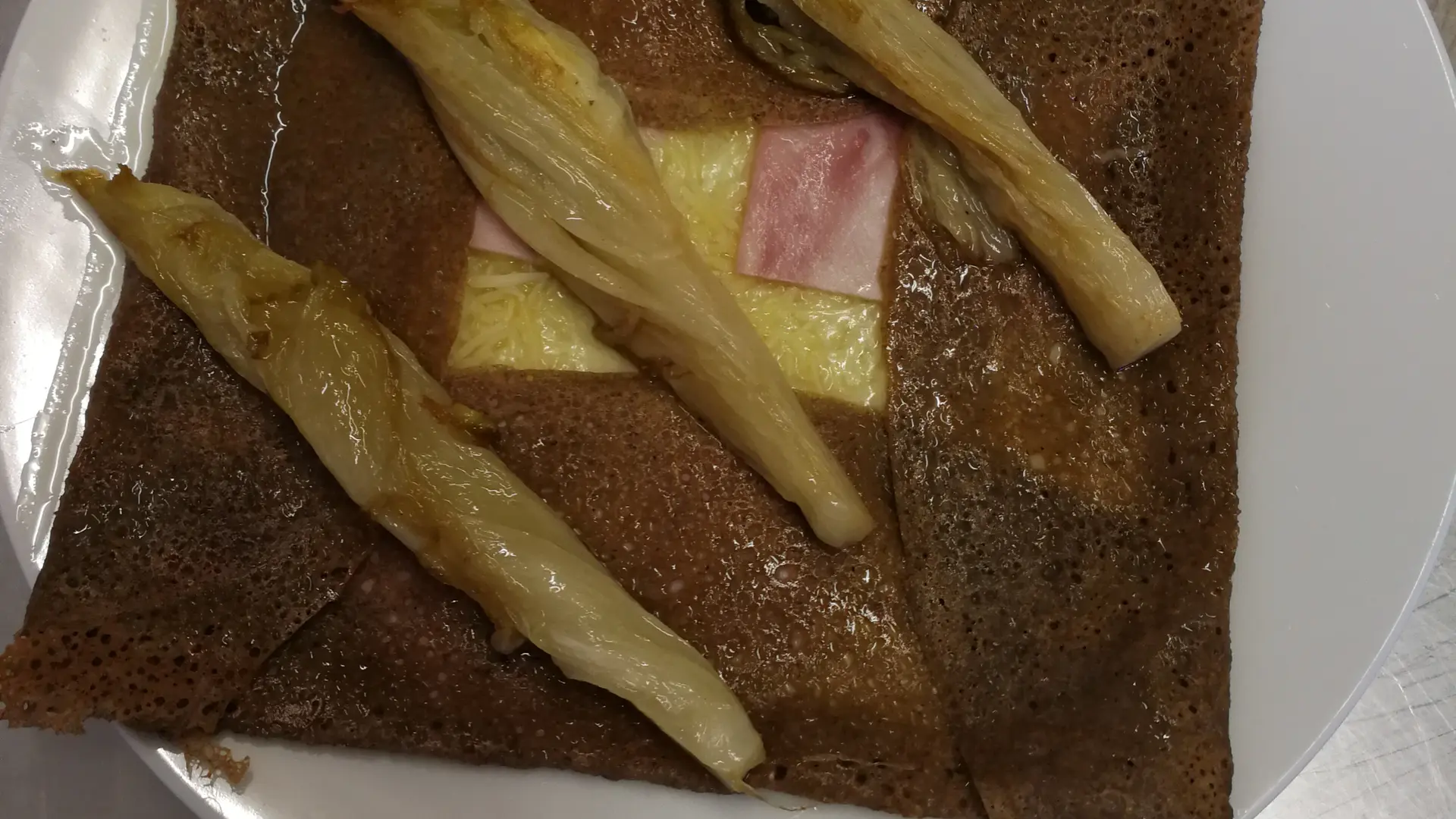 GALETTE JAMBON FROMAGE ENDIVES BRAISEES