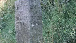 Borne de corvée, limite des communes