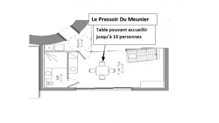 Moulin du Tail - plan des 3 gîtes