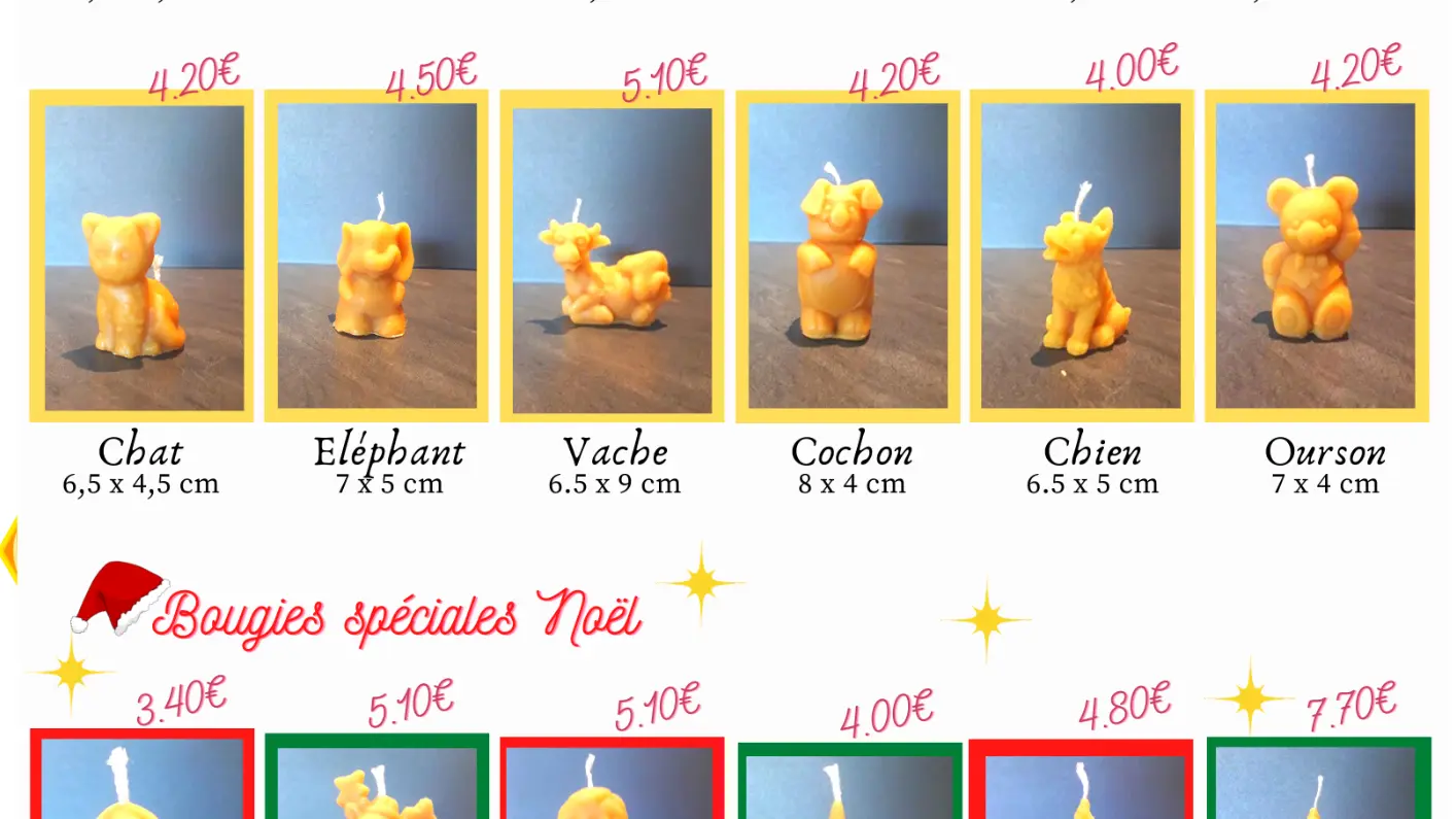 Affiche Tarifs Boissons minimaliste rouge - 1