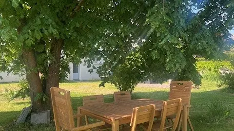jardin table maison Lesnais