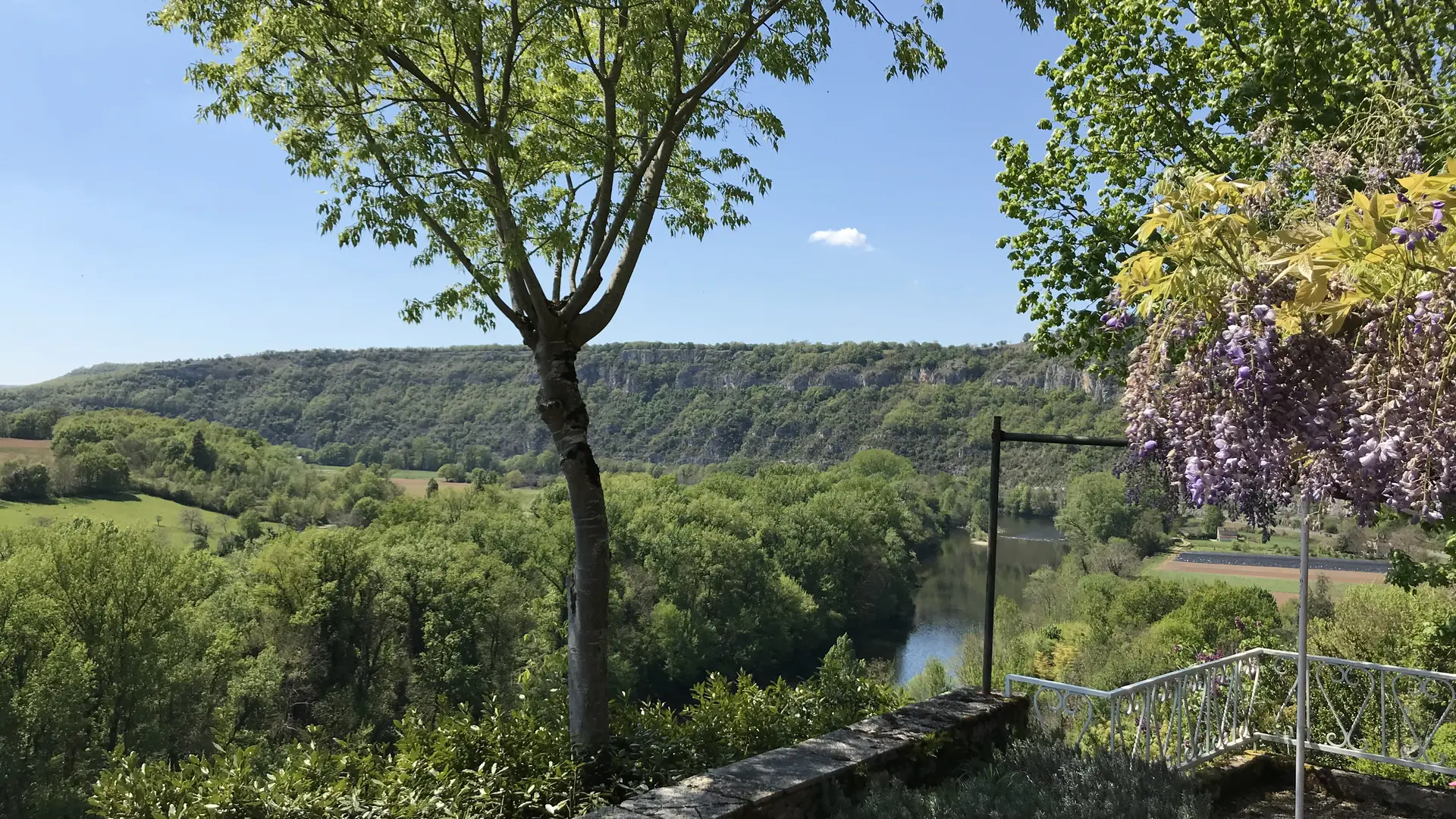 Une des vues de la terrasse