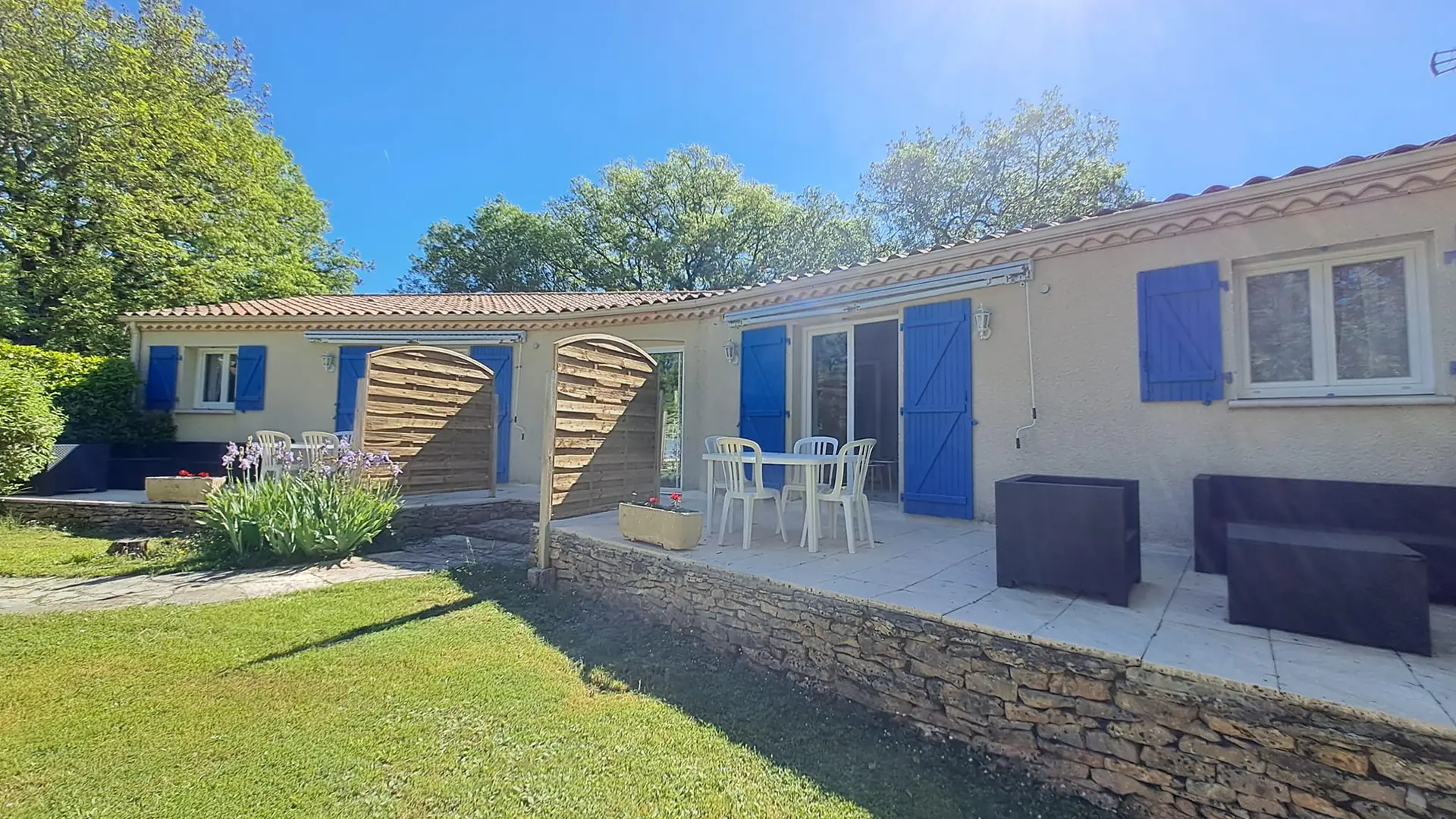 terrasses des gîtes