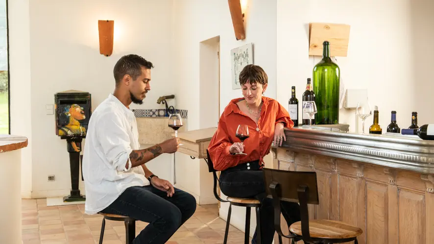 Dégustation au Château Gautoul