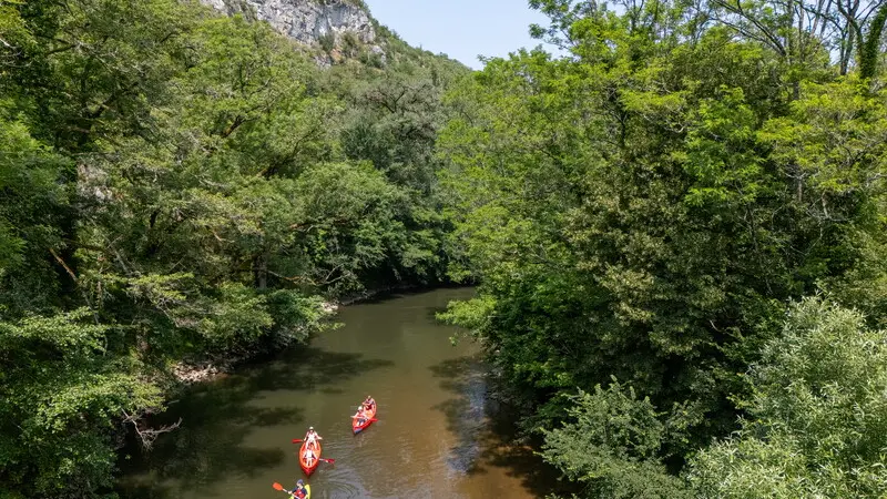 En canoë sur le Célé